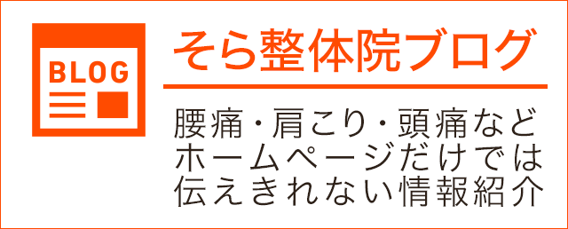 名古屋市天白区にあるそら整体院ブログ