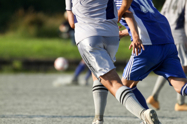 サッカーの写真